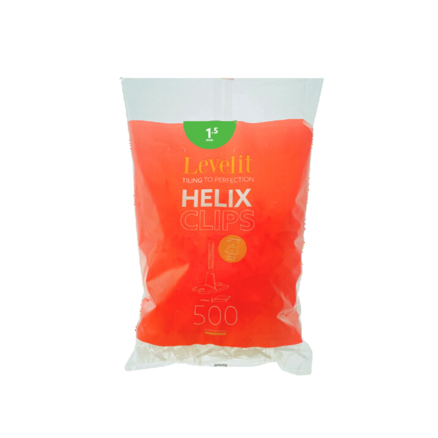 Helix Clips | 1.5mm | 500 stuks